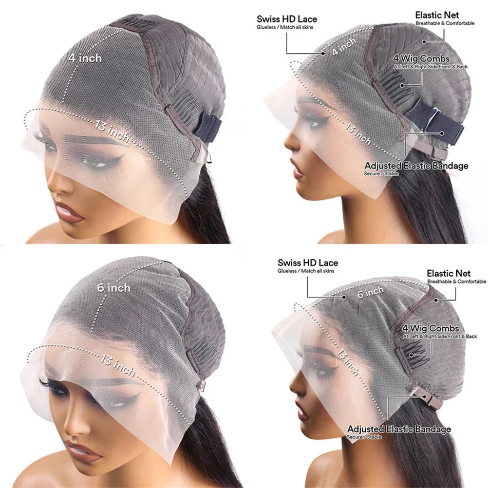 30 40 Inch Body Wave 13x6 Hd Lace Frontal Wigs High Density 13x4 Lace Front Wig Black Human Hair Women Brazilian Wigs On Sale