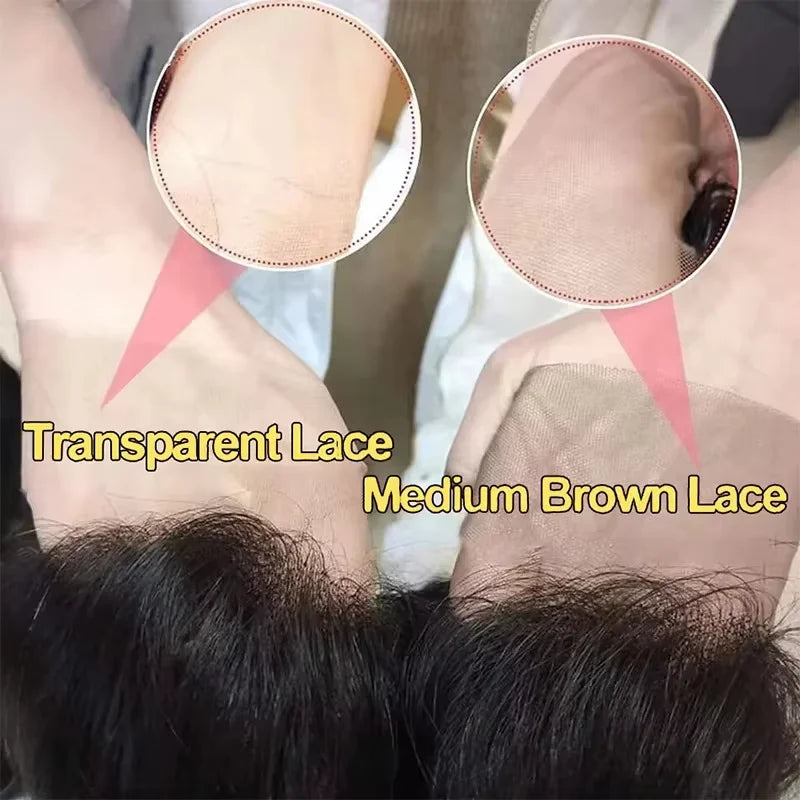 250% Body Wave HD Lace Frontal Wig Short Bob Wig Human Hair Glueless Human Hair Wavy 13x4 Transparent Lace Front Wigs For Women