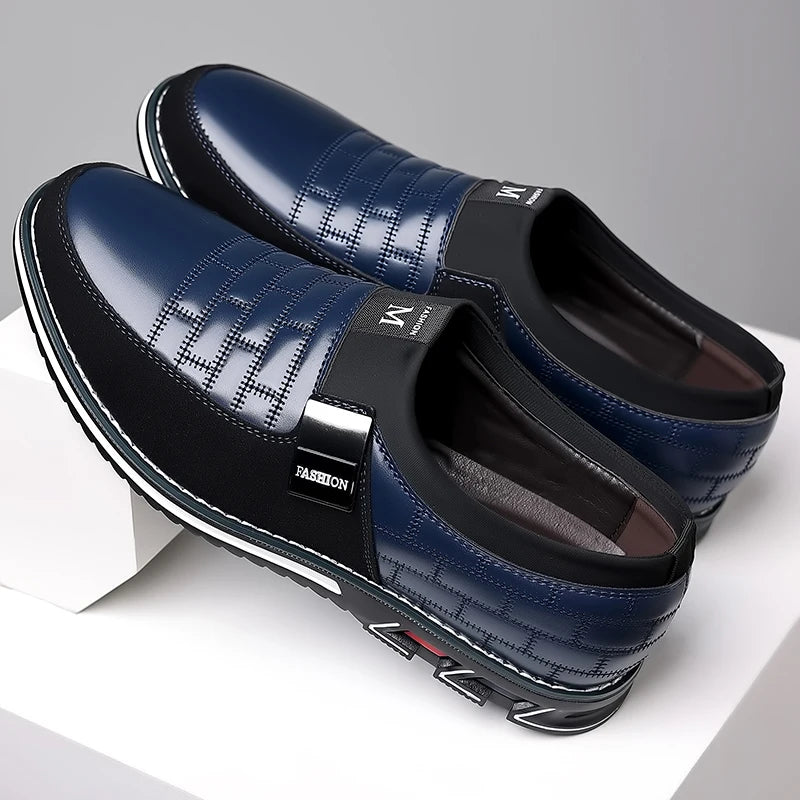 Men Business Casual Shoes Slip-on PU Leather Shoes Plus Size Formal Sneakers for Men Wedding Party Office Oxfords Dress Shoes