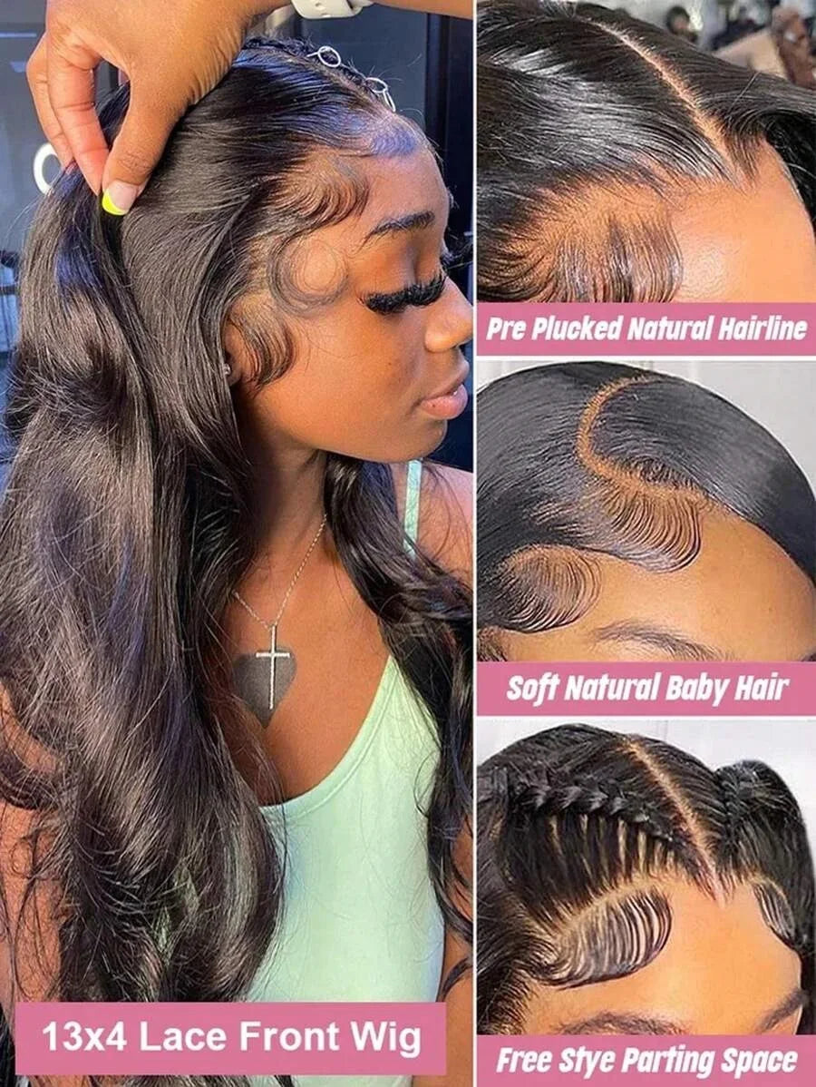 30 40 Inch Body Wave 13x6 Hd Lace Frontal Wigs High Density 13x4 Lace Front Wig Black Human Hair Women Brazilian Wigs On Sale