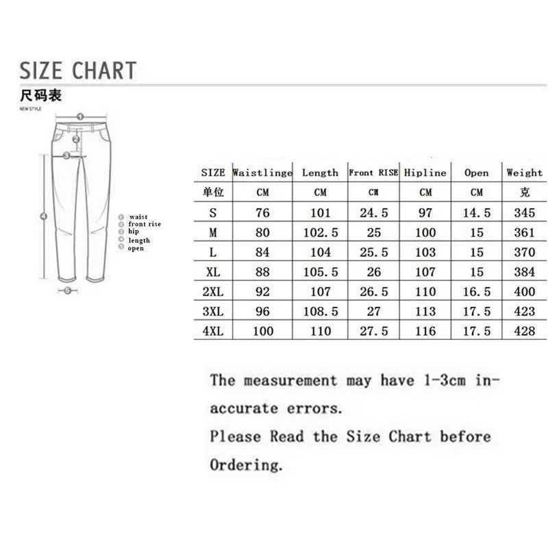 Street Elastic Jeans Men Denim Cargo Pants Wash Solid Color Multi Pockets Casual Mid Waist Trousers Slim Fit Daily Wear Joggers