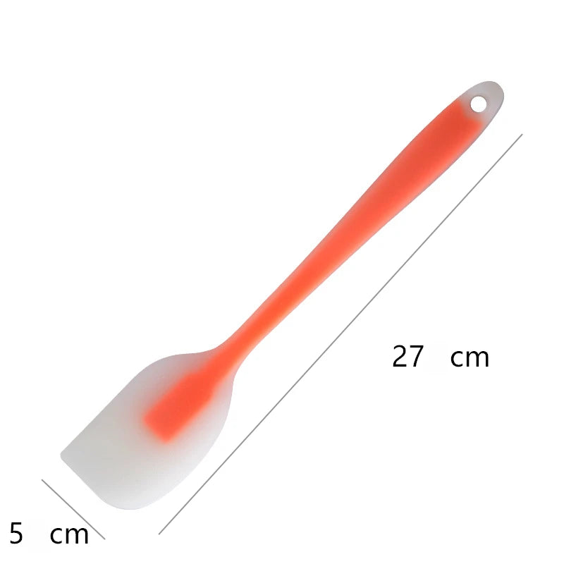 Baking Tools Spatula Integrated High Temperature Cake Cream Silicone Spatula Translucent Head Spatula Baking Tools Kitchen Tools